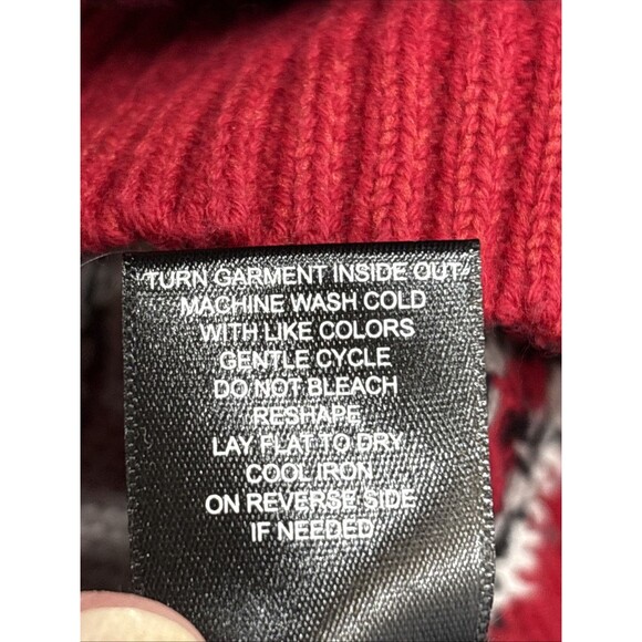 Blizzard Bay Mens Sloth Tree Ugly Christmas Sweater Red Grey Black Size Small - Picture 12 of 12